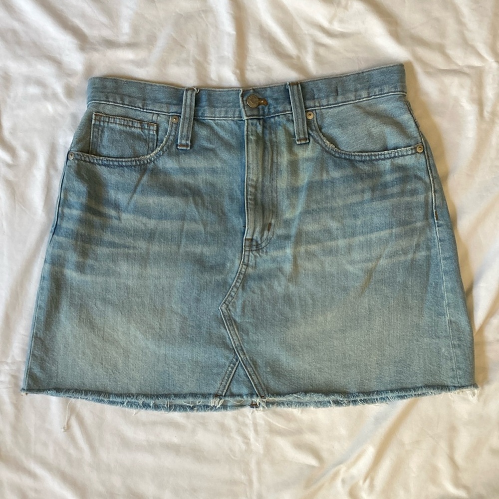 Madewell denim miniskirt